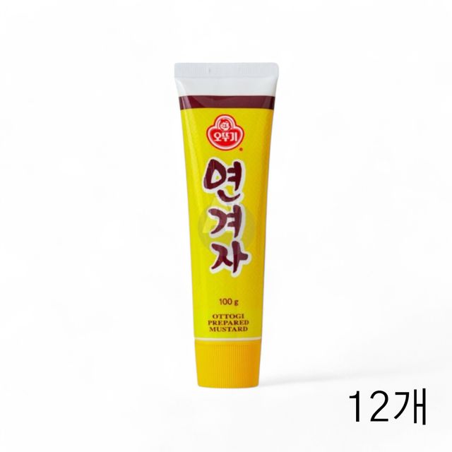 WL 오뚜기 연겨자 튜브 100g X 12개 냉면겨자 냉채소스 고기찍어먹는소스 냉채족발소스