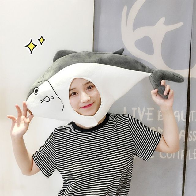 참치 모자 코스프레 생선 물고기