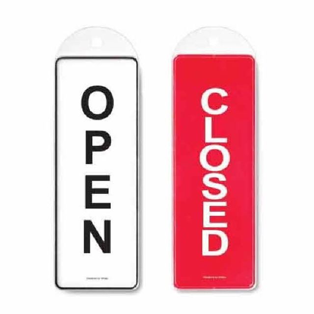 OPEN CLOSED 시스템 걸이 양면 9156 85x255x7 메모꽂이