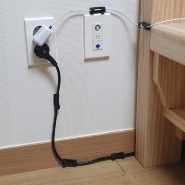 케이블홀더 대 화이트 케이블 전선 선정리클립