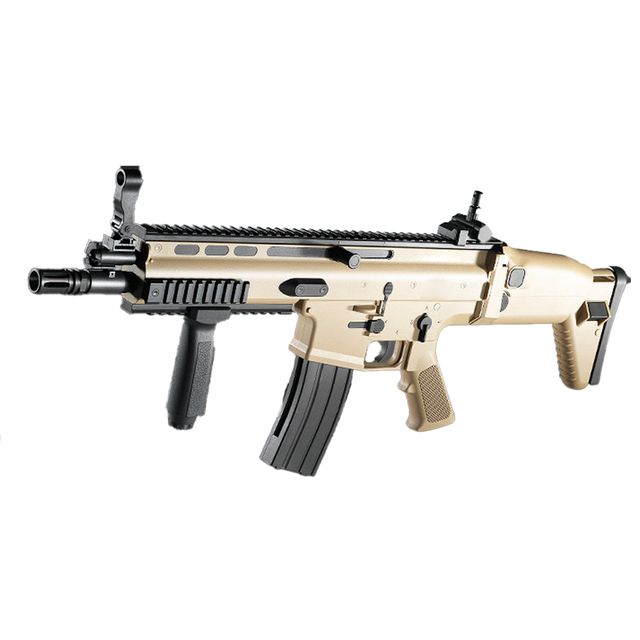 BB탄총 SCAR-L 에어건 Tan CQC FN 17111 아카데미
