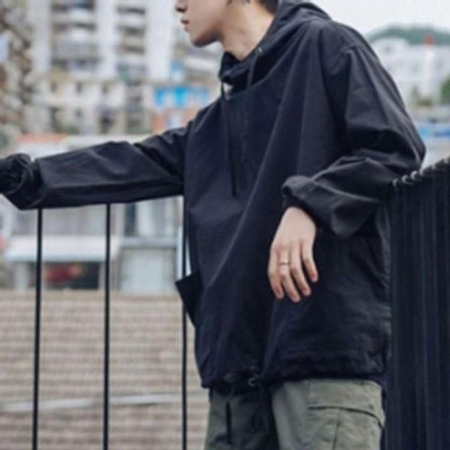 바람막이 자켓 남성 점퍼 모자티 가을 남자 후드티
