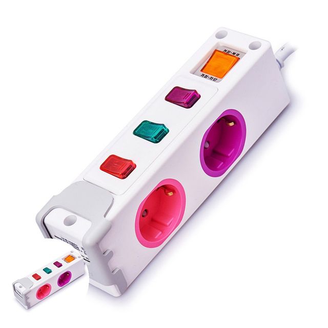 멀티콘센트 사무실멀티탭 멀티탭 개별 전원 스위치 옆으로 멀티코드 콘센트 3구 3M USB 2구