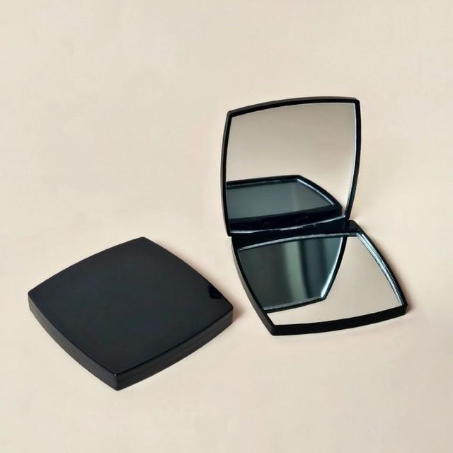 접이식 유광 블랙 확대경 손거울 팩트 자개공예 화장 휴대용 diy 양면 미니
