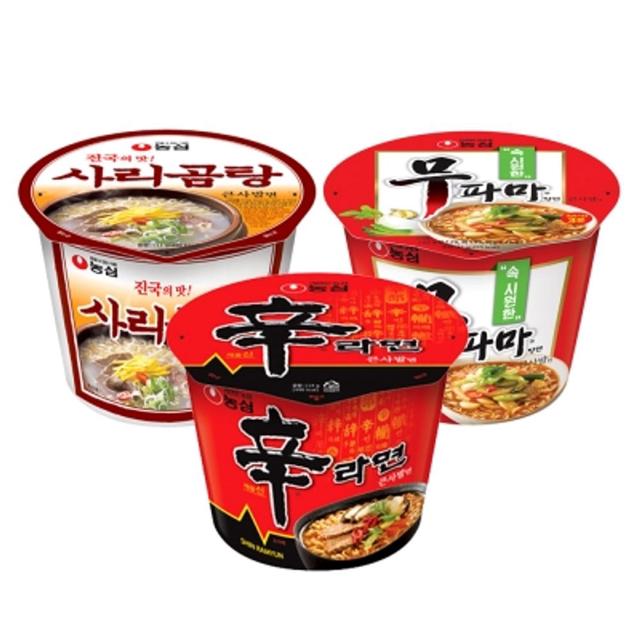 농심 큰컵 12 (사리곰탕4+무파마4+신라면4)