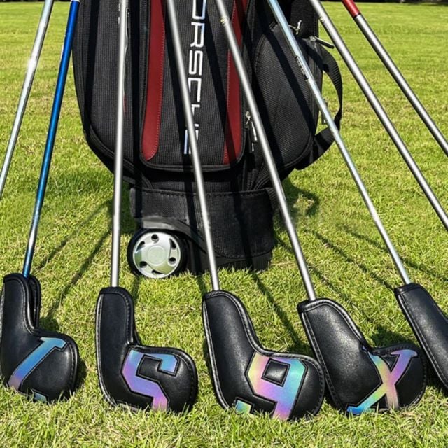 인조가죽 찾기쉬운 빅넘버 아이언커버 GOLF 골프채 빅