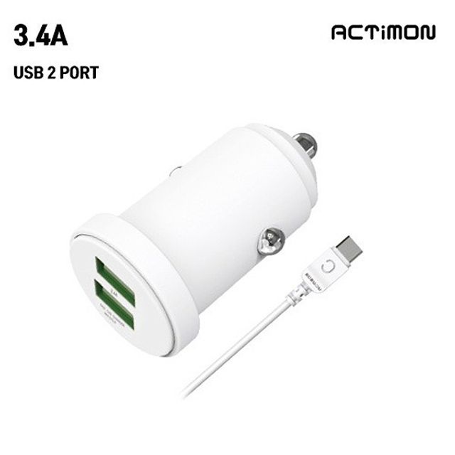 포트 USB 2 엑티몬 C 후니케이스 충전기 3.4A TYPE 차