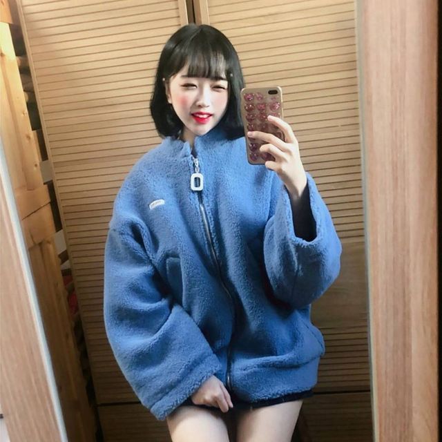 TBZ 교복몰 UP 후리스 자켓 후리스집업 오버핏후리스 반티