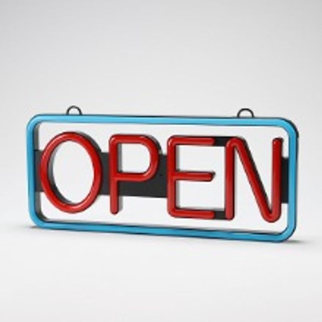 LED 네온 OPEN 영업중 사인 간판 전광판 부동산 카페 식당 개업선물