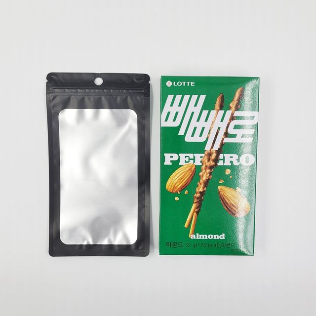 블랙 포장용 반투명 컬러 지퍼백 구디백 고급 진열 비닐포장지 10cmX18cm