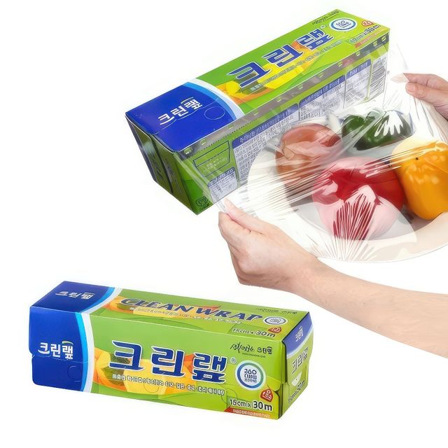 크린랲 랩핑 가정용 비닐 포장 랩 크린랩 15cm 30m 밀폐 보관