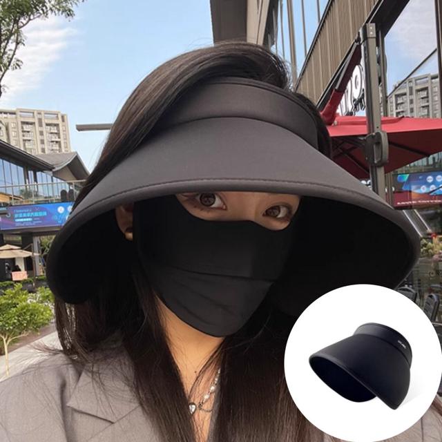 여성 썬캡 농사 캐디 햇빛가리개 - 창 넓은 테니스 모자