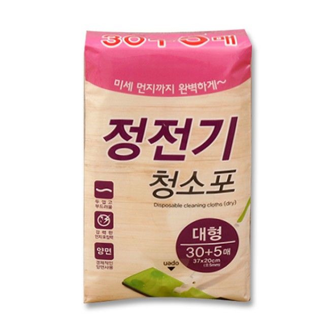 크린랲 정전기 청소포 대형 30매 청소 효율
