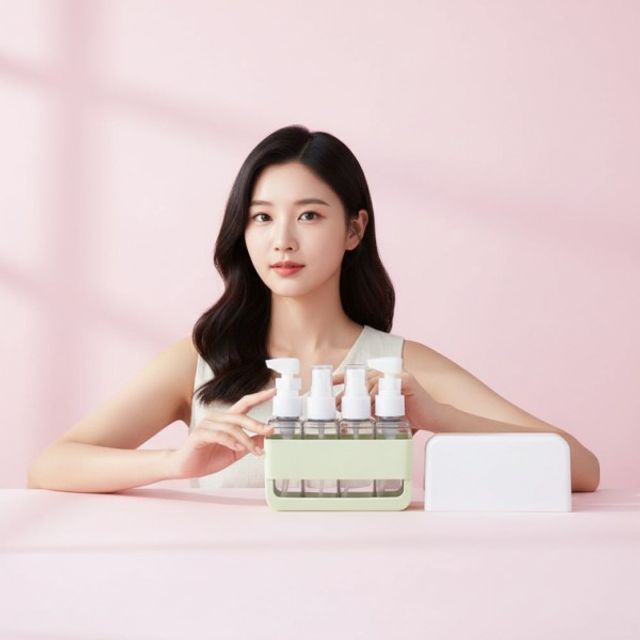 여행용 용기 투명 미스트 공병 로션 에센스 화장품 담는 휴대용기