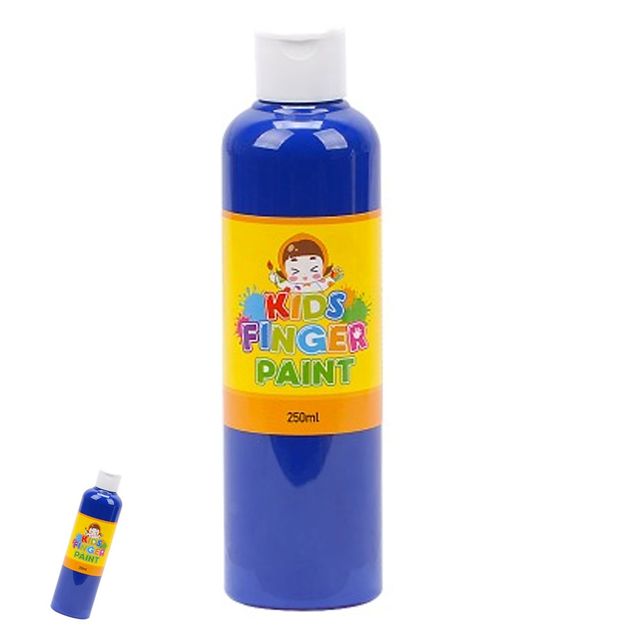 미술용품 미술준비물 미술놀이 핑거페인트 250ml 파랑색