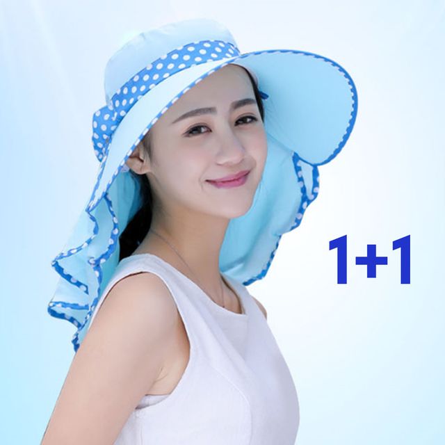 1+1 햇볕가리개 골프 목가리개 선캡 모자
