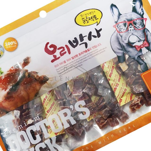 강아지훈련용간식 강아지육포 강아지고기스틱 오리큐블