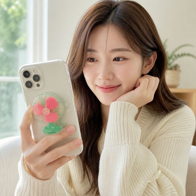 스마트폰 핑거톡 선풍기 홀더 거치대 휴대폰 악세사리 휴대용 아이템