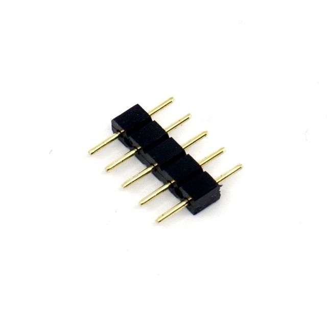 5핀 RGBW LED용 양쪽 숫놈 5핀 1개(5V LED바 연결용)