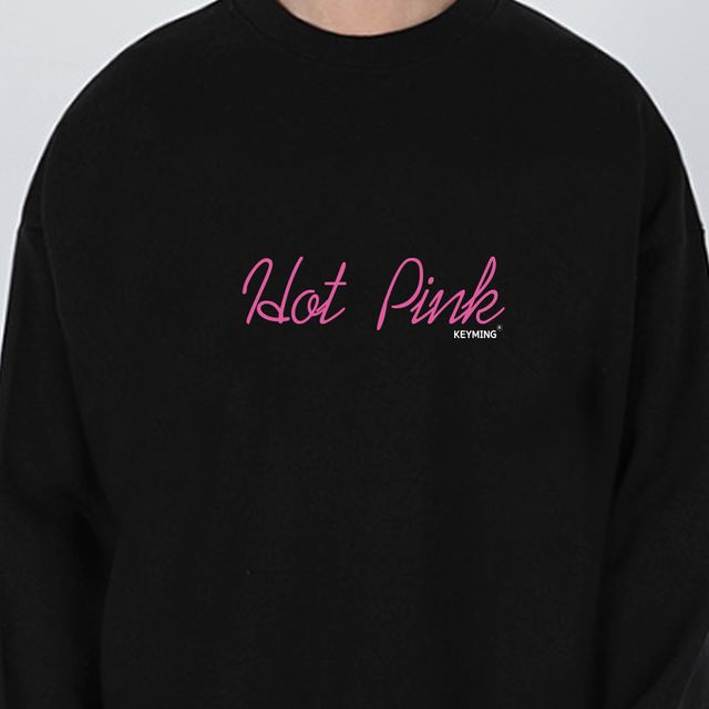 키밍 hotpink 라운드 편한 데일리 맨투맨 단체티