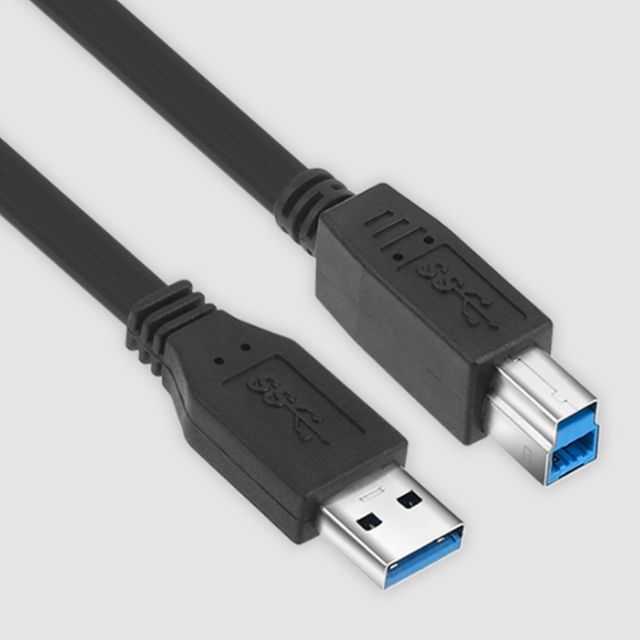 USB3.0 FLAT 케이블 0.3m 프린터연결케이블 USB연결케이블 연결케이블 프린트연결선 프린트케이블