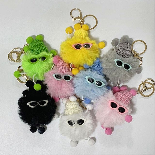 악세서리 파우치 인형 열쇠고리 가방 키링 폼폼이