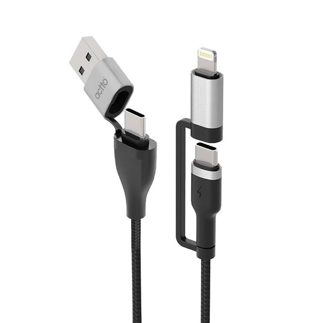 TBZ 엑토 4in1 60W 멀티 고속 충전 데이터 케이블 USB-46