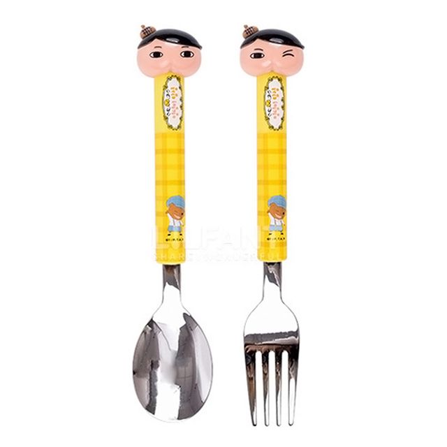 WL 엉덩이탐정 입체통통 스푼포크세트