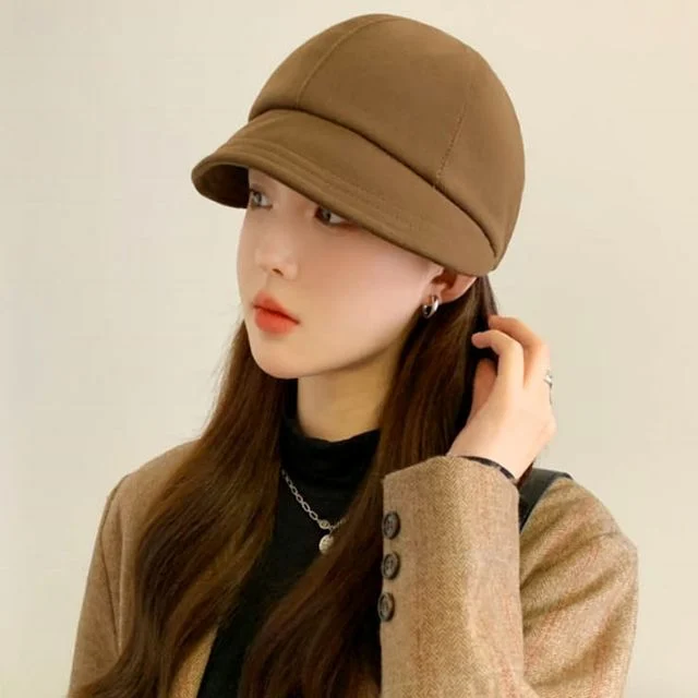 여자 짧은챙 버킷햇 벙거지모자 보넷 스타일 뒷끈조절 가능