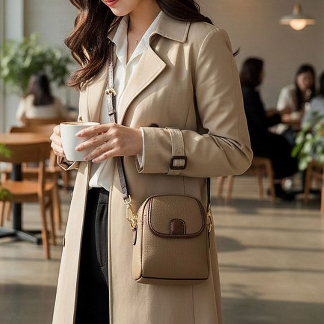 여성 미니 스티치 데일리코디 크로스 숄더백 가방