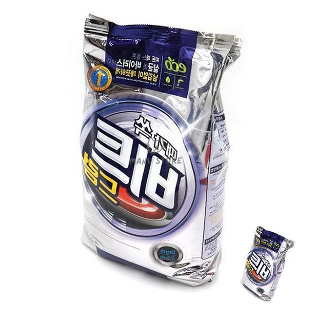 강력세탁세제 대용량액체세제 드럼용 가루세제 2.5kg 리필 파우치 1EA