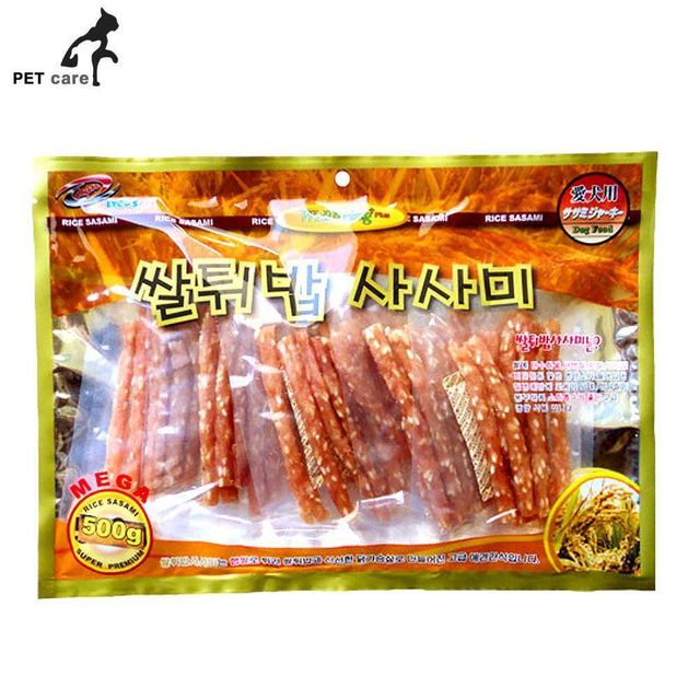 라이코스 쌀튀밥 스틱 사사미 500g