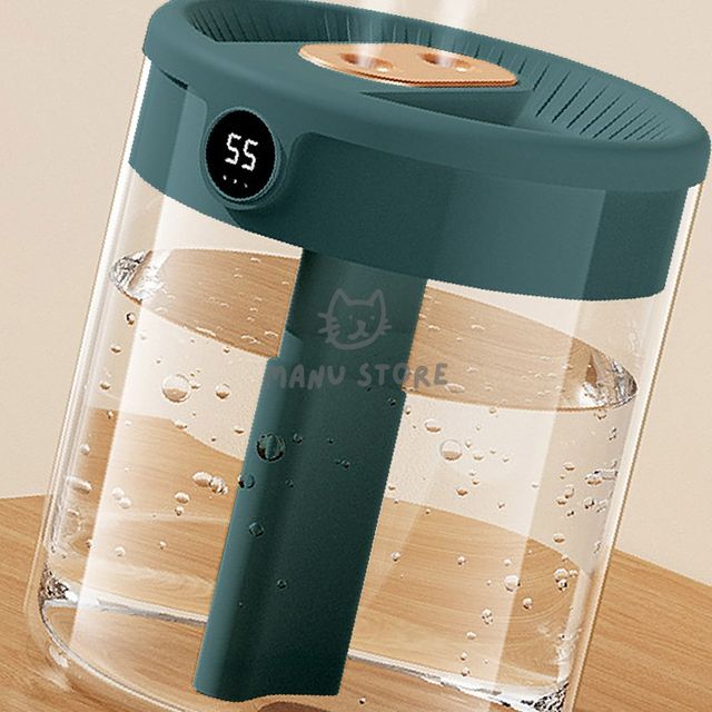 조명가습기 탁상가습기 USB 무드등 가습기 그린 1.3L