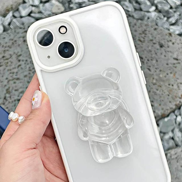 투명 곰돌이 스마트톡 높이조절 휴대폰