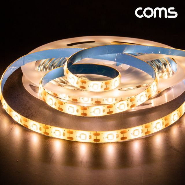 Coms 붙이는 USB 5V LED 줄조명 5M 띠형 동작감지