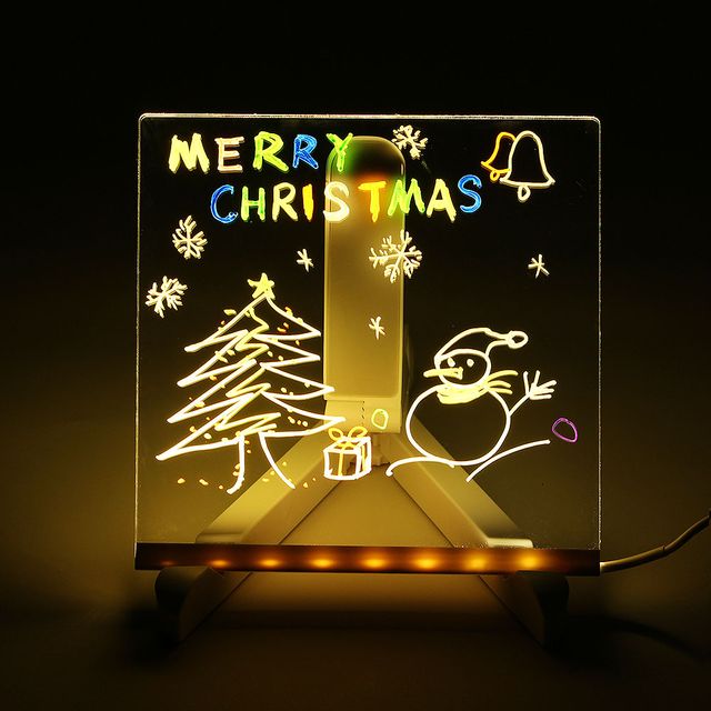 LED 아크릴 메모보드 무드등 메세지무드등