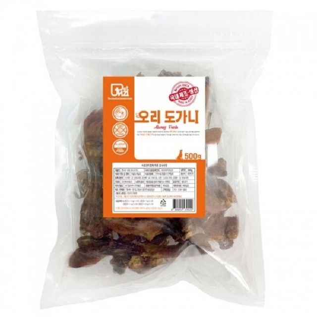 펫나라 국내산 수제간식 오리가도니 1kg - 반려견 소화 및 영양 간식