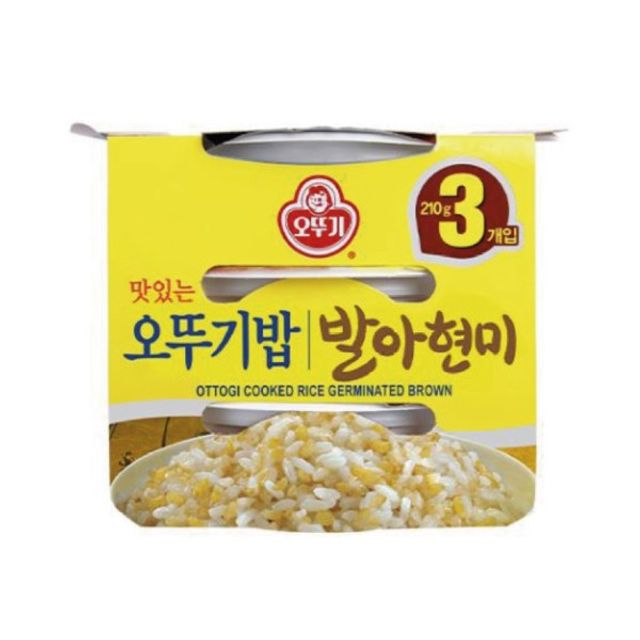 오뚜기 발아현미밥 210g x 3EA, 건강한 간편식