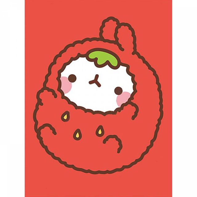 TBZ 몰랑 딸기옷 (샤이닝) 보석십자수 액자세트 15x20