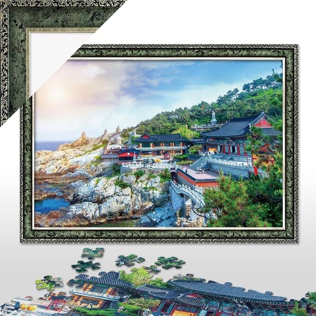 해동 용궁사 직소퍼즐 풍경 명화 액자선택 퍼즐액자 취미 사찰 그림
