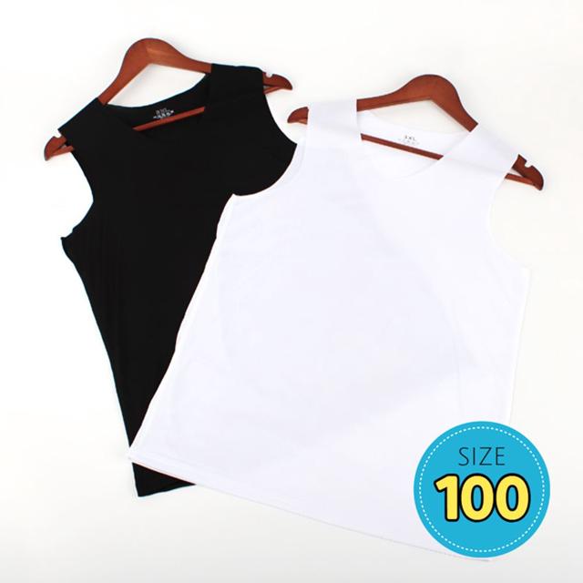 심리스나시 남성용 무봉제 V넥 남성 나시티 화이트100