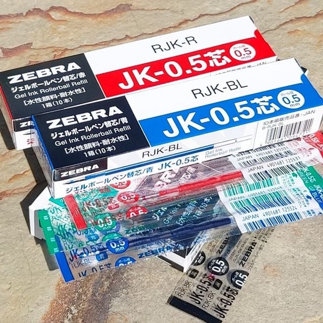 제브라 사라사 0.5mm 3색볼펜 멀티펜 리필심 1다스