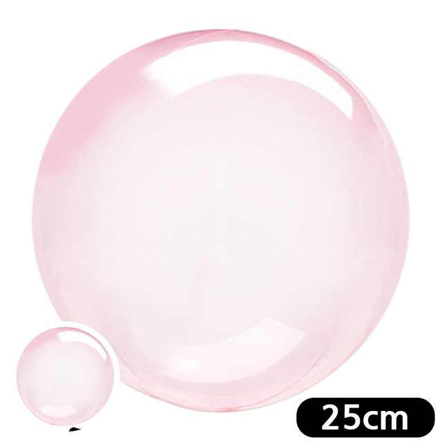 파티풍선 생일파티풍선 버블풍선 원형 풍선 크리스탈 25cm 레드 10개