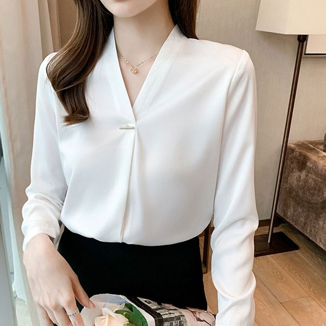 데일리 여성 봄가을 데이트 코디 블라우스 셔츠