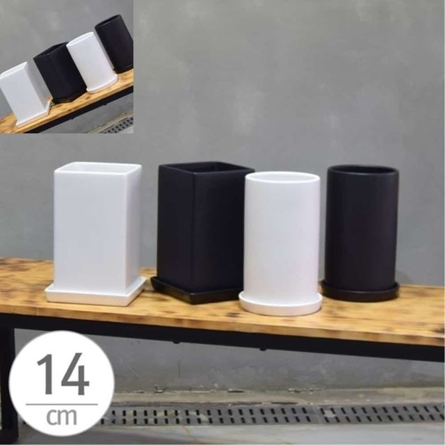 무광 도기화분 긴사각 15x24cm 사각화분 무광화분 긴화분 베란다화분