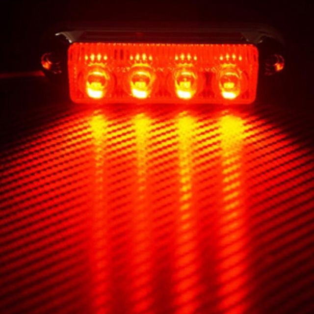 24V4구 LED 미니 사이드 램프 레드