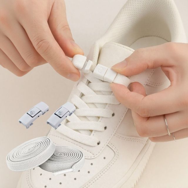 무매듭 실용 신발끈 운동화용 견고 클립