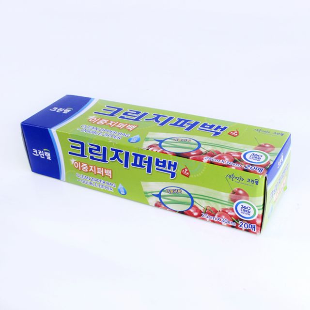 슈마켓 크린이중지퍼백25x30x20(대) 업소용 주방용 포장