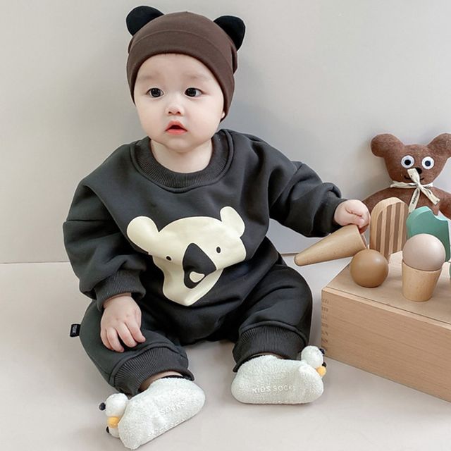 차콜 페이스 곰 아동 우주복 204276