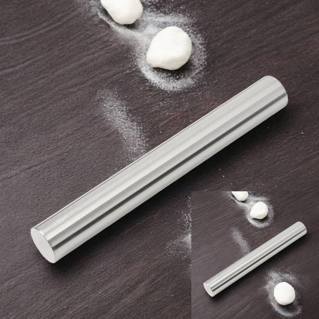 스텐 반죽밀대 22cm 홈베이킹 베이킹밀대